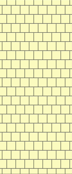 Yellow Large Square's Tile Acrylic Shower Wall Panel 2440mm x 1220mm ( 3mm Thick) - CladdTech