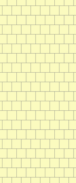 Yellow Large Square's Tile Acrylic Shower Wall Panel 2440mm x 1220mm ( 3mm Thick) - CladdTech