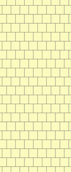 Yellow Large Square's Tile Acrylic Shower Wall Panel 2440mm x 1220mm ( 3mm Thick) - CladdTech