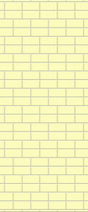 Yellow Brickbond Tile Acrylic Shower Wall Panel 2440mm x 1220mm ( 3mm Thick) - CladdTech