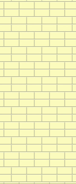 Yellow Brickbond Tile Acrylic Shower Wall Panel 2440mm x 1220mm ( 3mm Thick) - CladdTech