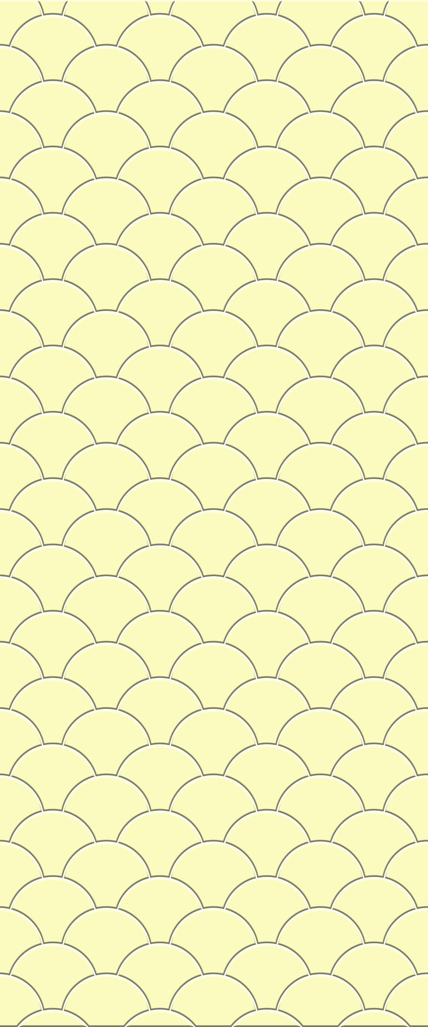 Yellow Fishscales Tile Acrylic Shower Panel 2440mm x 1220mm (3mm Thick) - CladdTech