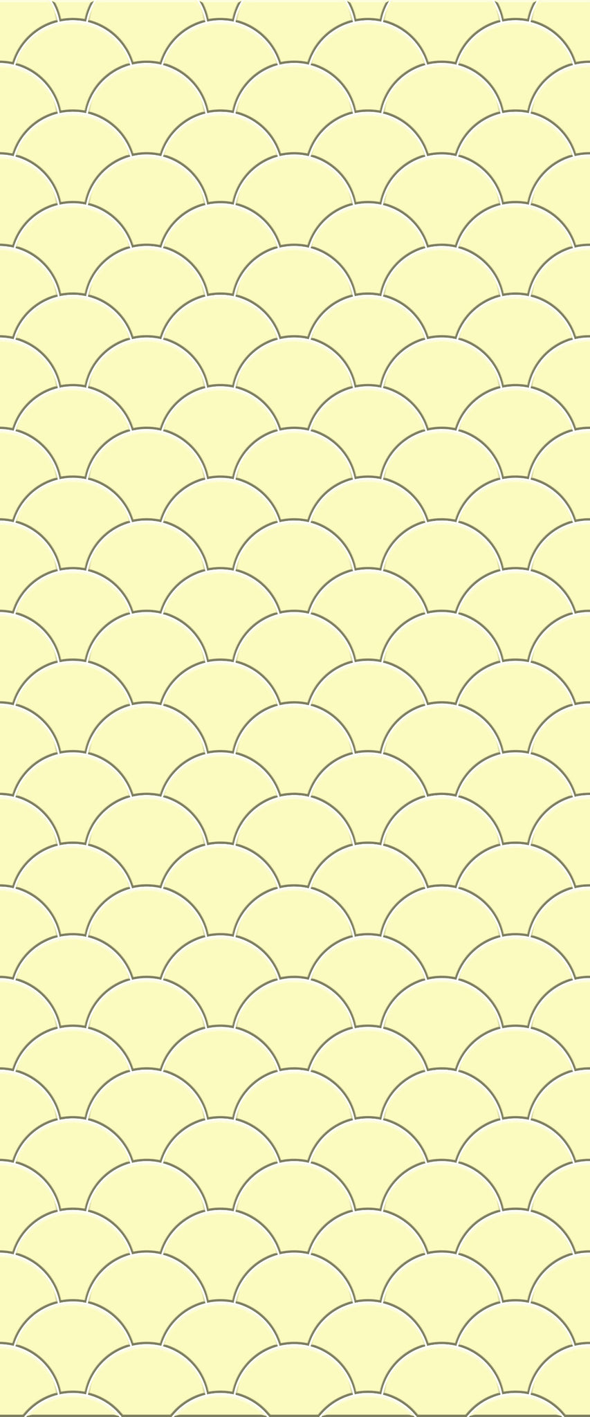 Yellow Fishscales Tile Acrylic Shower Panel 2440mm x 1220mm (3mm Thick) - CladdTech