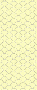 Yellow Fishscales Tile Acrylic Shower Panel 2440mm x 1220mm (3mm Thick) - CladdTech