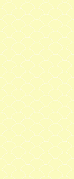 Yellow Fishscales Tile Acrylic Shower Panel 2440mm x 1220mm (3mm Thick) - CladdTech