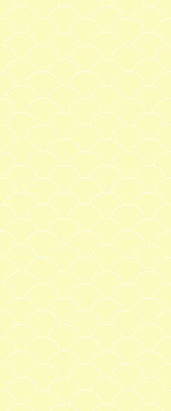 Yellow Fishscales Tile Acrylic Shower Panel 2440mm x 1220mm (3mm Thick) - CladdTech