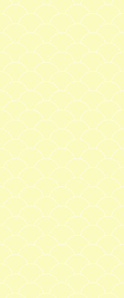 Yellow Fishscales Tile Acrylic Shower Panel 2440mm x 1220mm (3mm Thick) - CladdTech