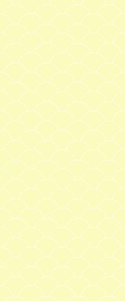 Yellow Fishscales Tile Acrylic Shower Panel 2440mm x 1220mm (3mm Thick) - CladdTech