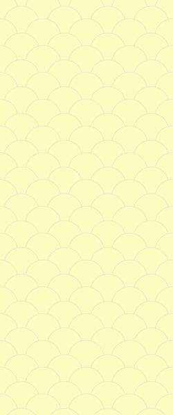 Yellow Fishscales Tile Acrylic Shower Panel 2440mm x 1220mm (3mm Thick) - CladdTech