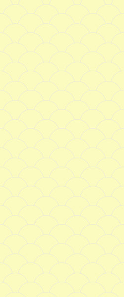 Yellow Fishscales Tile Acrylic Shower Panel 2440mm x 1220mm (3mm Thick) - CladdTech