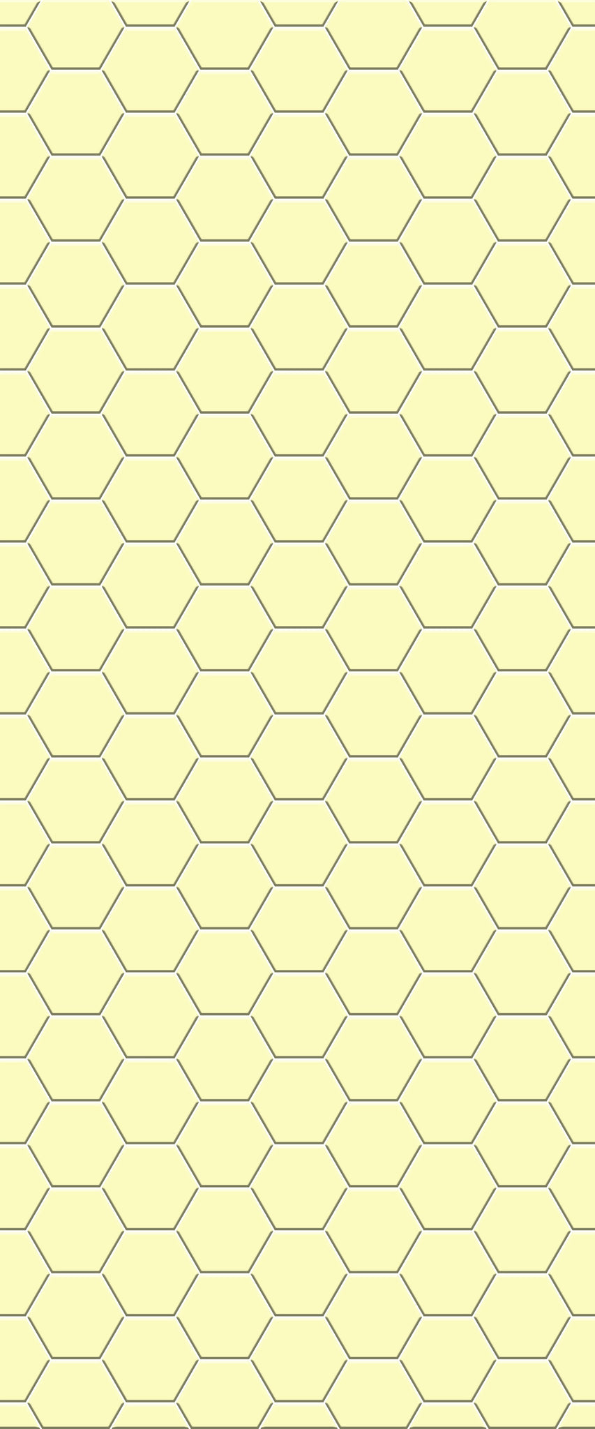 Yellow Hexagon Tile Acrylic Wall Panel 2440mm x 1220mm (3mm Thick) - CladdTech