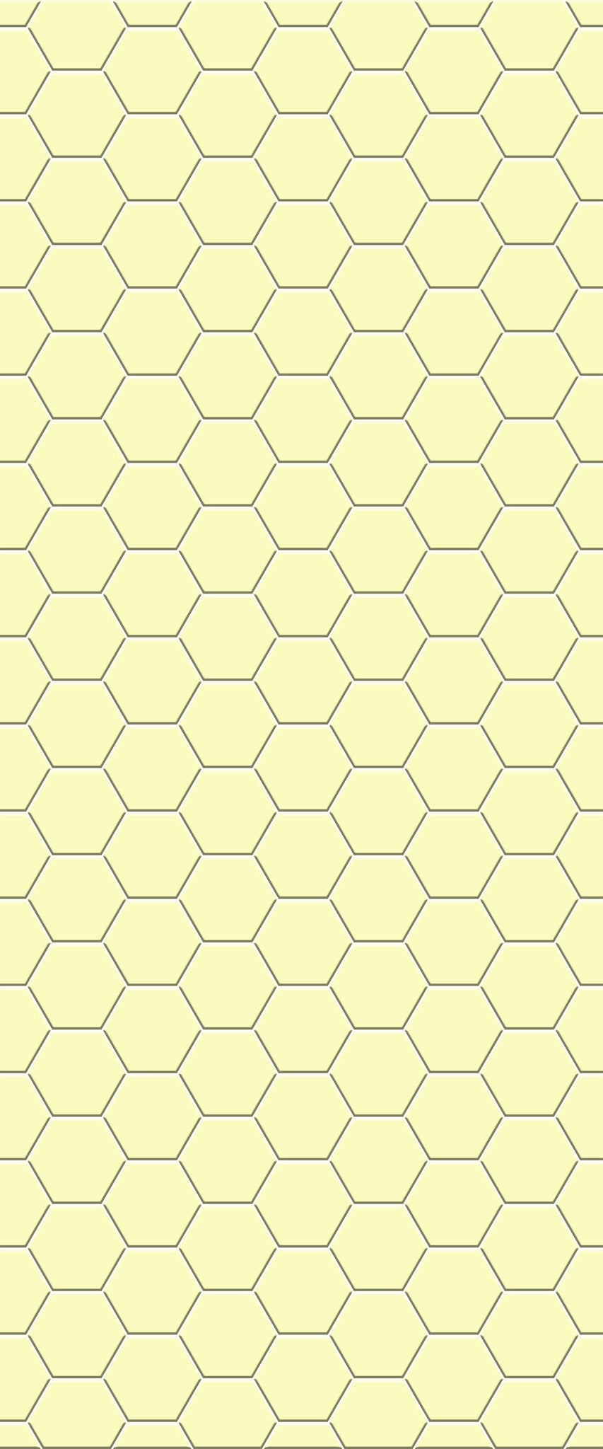 Yellow Hexagon Tile Acrylic Wall Panel 2440mm x 1220mm (3mm Thick) - CladdTech