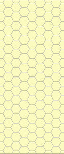 Yellow Hexagon Tile Acrylic Wall Panel 2440mm x 1220mm (3mm Thick) - CladdTech