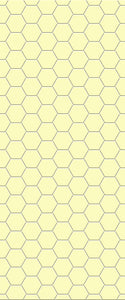 Yellow Hexagon Tile Acrylic Wall Panel 2440mm x 1220mm (3mm Thick) - CladdTech