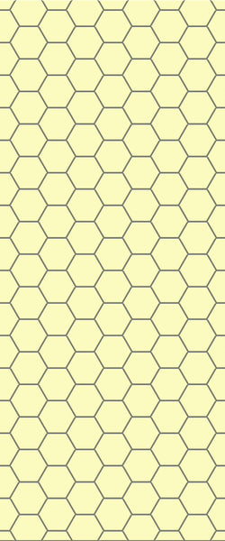 Yellow Hexagon Tile Acrylic Wall Panel 2440mm x 1220mm (3mm Thick) - CladdTech