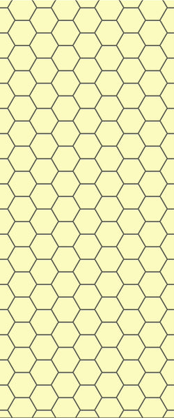 Yellow Hexagon Tile Acrylic Wall Panel 2440mm x 1220mm (3mm Thick) - CladdTech