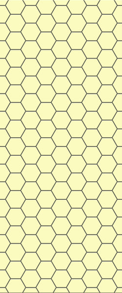 Yellow Hexagon Tile Acrylic Wall Panel 2440mm x 1220mm (3mm Thick) - CladdTech