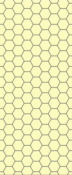 Yellow Hexagon Tile Acrylic Wall Panel 2440mm x 1220mm (3mm Thick) - CladdTech