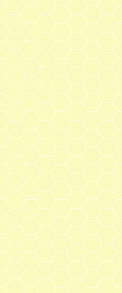 Yellow Hexagon Tile Acrylic Wall Panel 2440mm x 1220mm (3mm Thick) - CladdTech