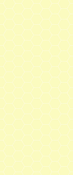 Yellow Hexagon Tile Acrylic Wall Panel 2440mm x 1220mm (3mm Thick) - CladdTech