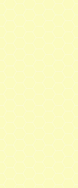 Yellow Hexagon Tile Acrylic Wall Panel 2440mm x 1220mm (3mm Thick) - CladdTech