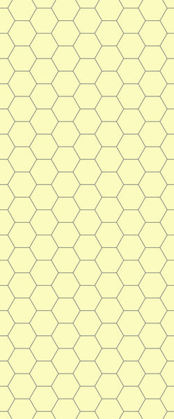 Yellow Hexagon Tile Acrylic Wall Panel 2440mm x 1220mm (3mm Thick) - CladdTech