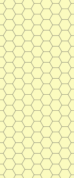 Yellow Hexagon Tile Acrylic Wall Panel 2440mm x 1220mm (3mm Thick) - CladdTech