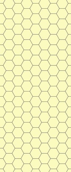 Yellow Hexagon Tile Acrylic Wall Panel 2440mm x 1220mm (3mm Thick) - CladdTech