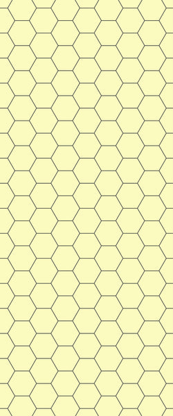 Yellow Hexagon Tile Acrylic Wall Panel 2440mm x 1220mm (3mm Thick) - CladdTech