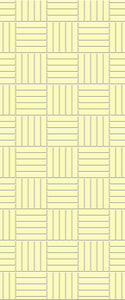 Yellow Mosaic Tile Acrylic Shower Panel 2440mm x 1220mm ( 3mm Thick) - CladdTech