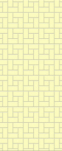 Yellow Windmill Tile Acrylic Shower Panel 2440mm x 1220mm ( 3mm Thick) - CladdTech