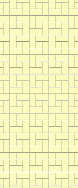 Yellow Windmill Tile Acrylic Shower Panel 2440mm x 1220mm ( 3mm Thick) - CladdTech