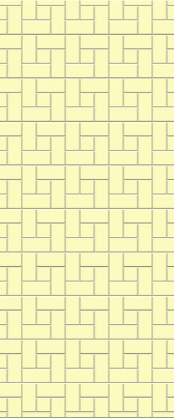 Yellow Windmill Tile Acrylic Shower Panel 2440mm x 1220mm ( 3mm Thick) - CladdTech