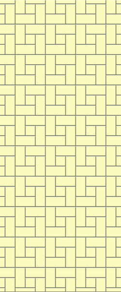 Yellow Windmill Tile Acrylic Shower Panel 2440mm x 1220mm ( 3mm Thick) - CladdTech