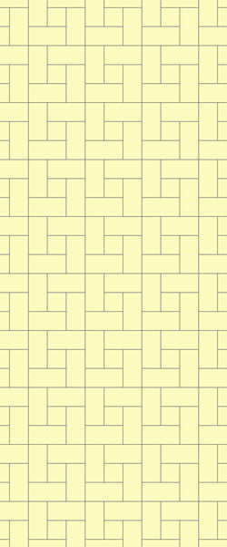 Yellow Windmill Tile Acrylic Shower Panel 2440mm x 1220mm ( 3mm Thick) - CladdTech