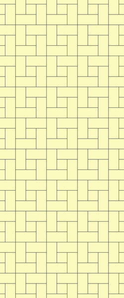 Yellow Windmill Tile Acrylic Shower Panel 2440mm x 1220mm ( 3mm Thick) - CladdTech