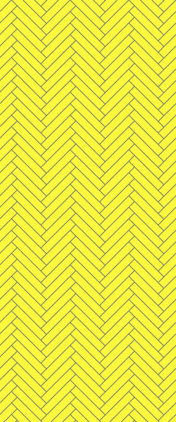 Yellow Double Herringbone Tile Acrylic Shower Wall Panel 2440mm x 1220mm (3mm Thick) - CladdTech
