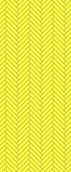 Yellow Double Herringbone Tile Acrylic Shower Wall Panel 2440mm x 1220mm (3mm Thick) - CladdTech