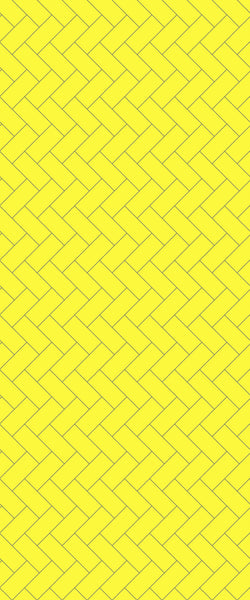 Yellow Diagonal Herringbone Tile Acrylic Shower Wall Panel 2440mm x 1220mm (3mm Thick) - CladdTech