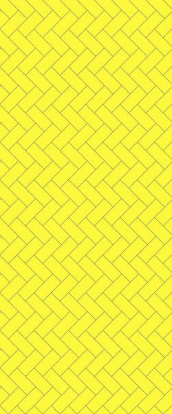 Yellow Diagonal Herringbone Tile Acrylic Shower Wall Panel 2440mm x 1220mm (3mm Thick) - CladdTech