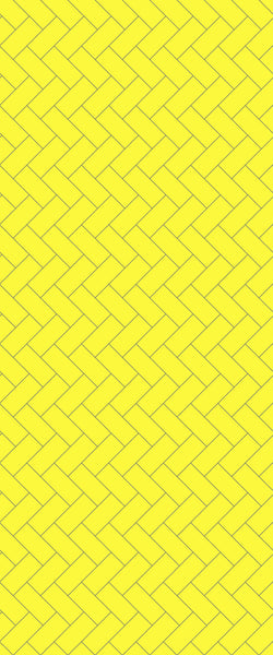 Yellow Diagonal Herringbone Tile Acrylic Shower Wall Panel 2440mm x 1220mm (3mm Thick) - CladdTech