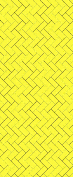 Yellow Diagonal Herringbone Tile Acrylic Shower Wall Panel 2440mm x 1220mm (3mm Thick) - CladdTech