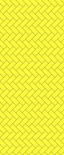 Yellow Diagonal Herringbone Tile Acrylic Shower Wall Panel 2440mm x 1220mm (3mm Thick) - CladdTech