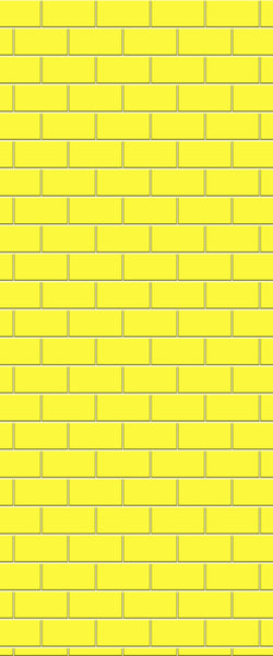 Yellow Subway Tile Acrylic Shower Wall Panel 2440mm x 1220mm ( 3mm Thick) - CladdTech