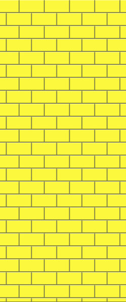 Yellow Subway Tile Acrylic Shower Wall Panel 2440mm x 1220mm ( 3mm Thick) - CladdTech