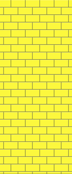 Yellow Subway Tile Acrylic Shower Wall Panel 2440mm x 1220mm ( 3mm Thick) - CladdTech