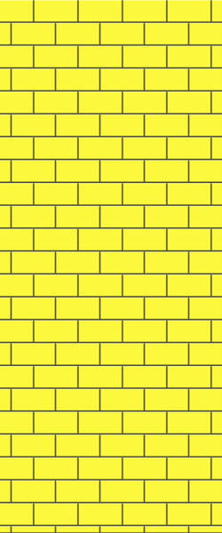 Yellow Subway Tile Acrylic Shower Wall Panel 2440mm x 1220mm ( 3mm Thick) - CladdTech