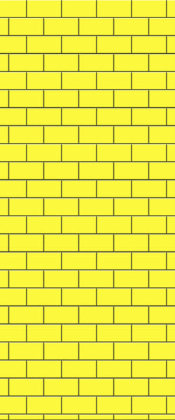 Yellow Subway Tile Acrylic Shower Wall Panel 2440mm x 1220mm ( 3mm Thick) - CladdTech