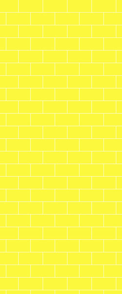 Yellow Subway Tile Acrylic Shower Wall Panel 2440mm x 1220mm ( 3mm Thick) - CladdTech