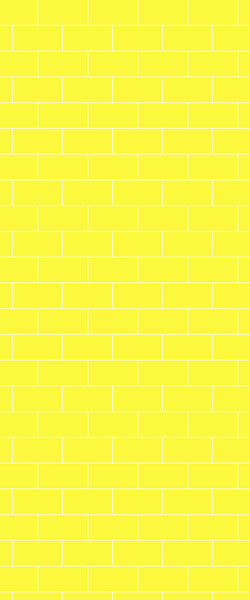 Yellow Subway Tile Acrylic Shower Wall Panel 2440mm x 1220mm ( 3mm Thick) - CladdTech